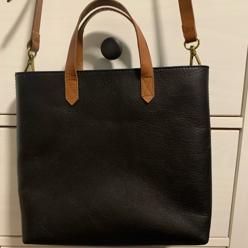 Madewell zip transport crossbody tote